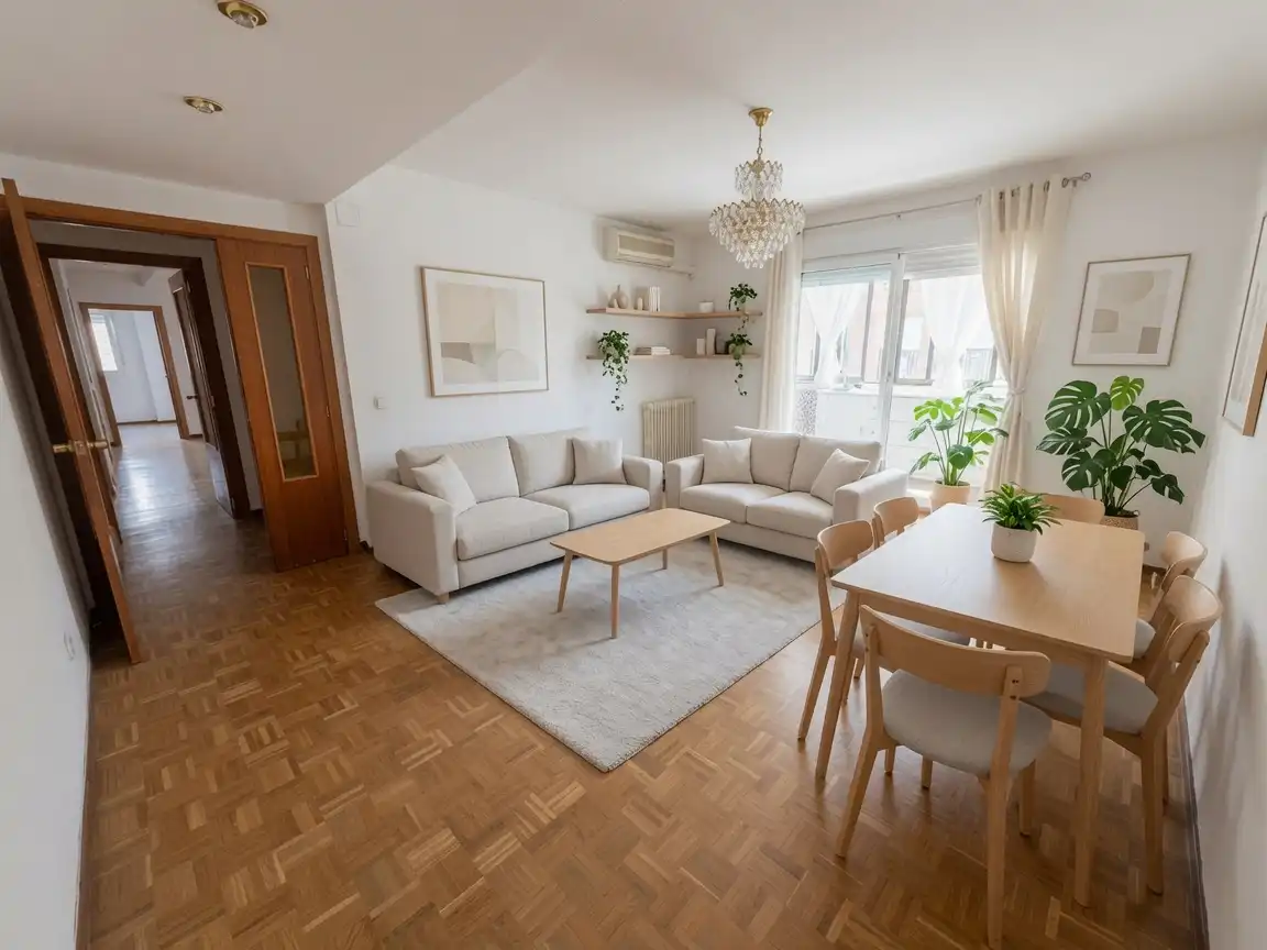 Sala de estar de Piso en venta en Madrid con Aire acondicionado, Calefacción y Parquet