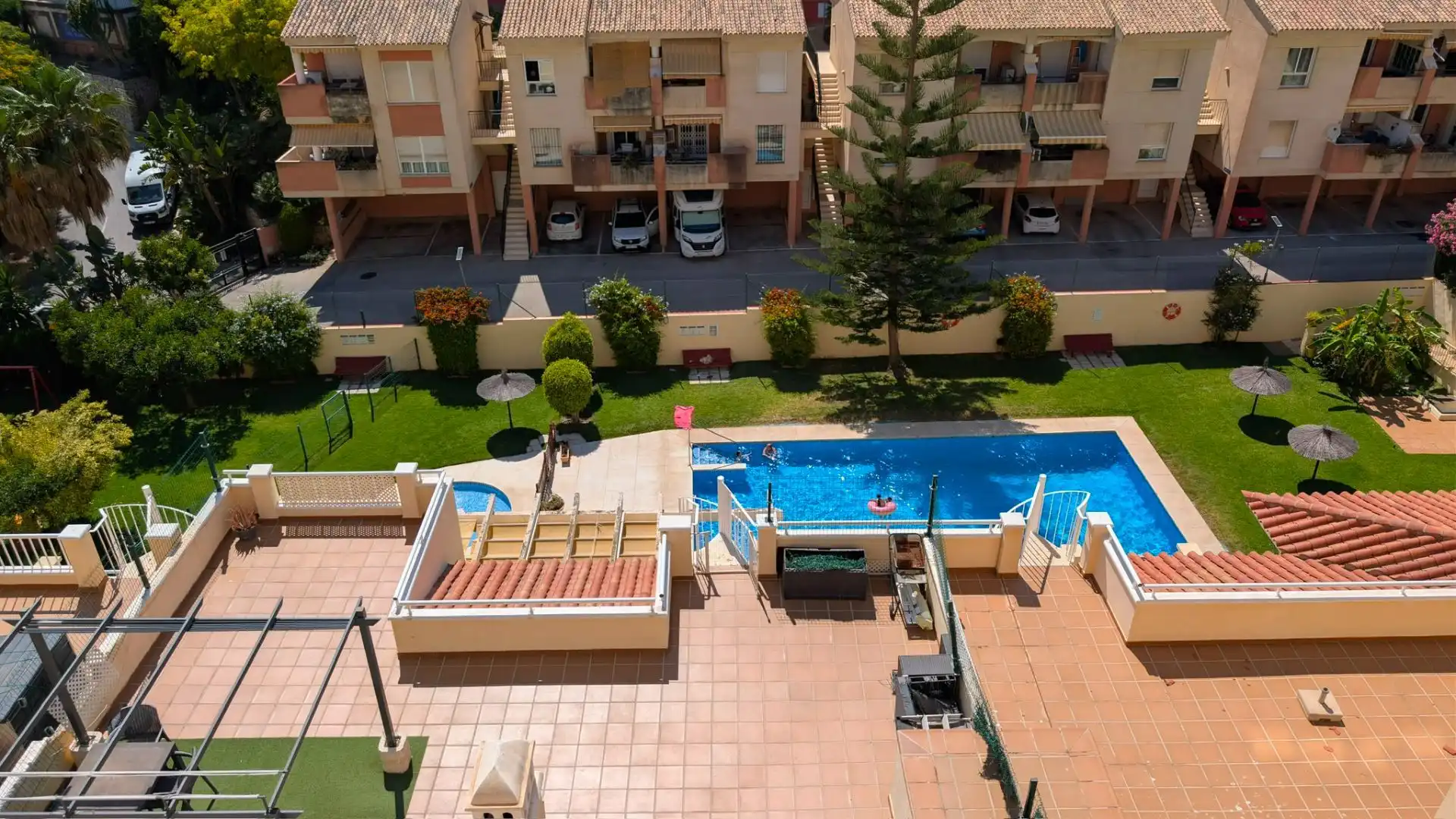 Swimming pool of Flat for sale in Benalmádena  with Air Conditioner, Heating and Terrace