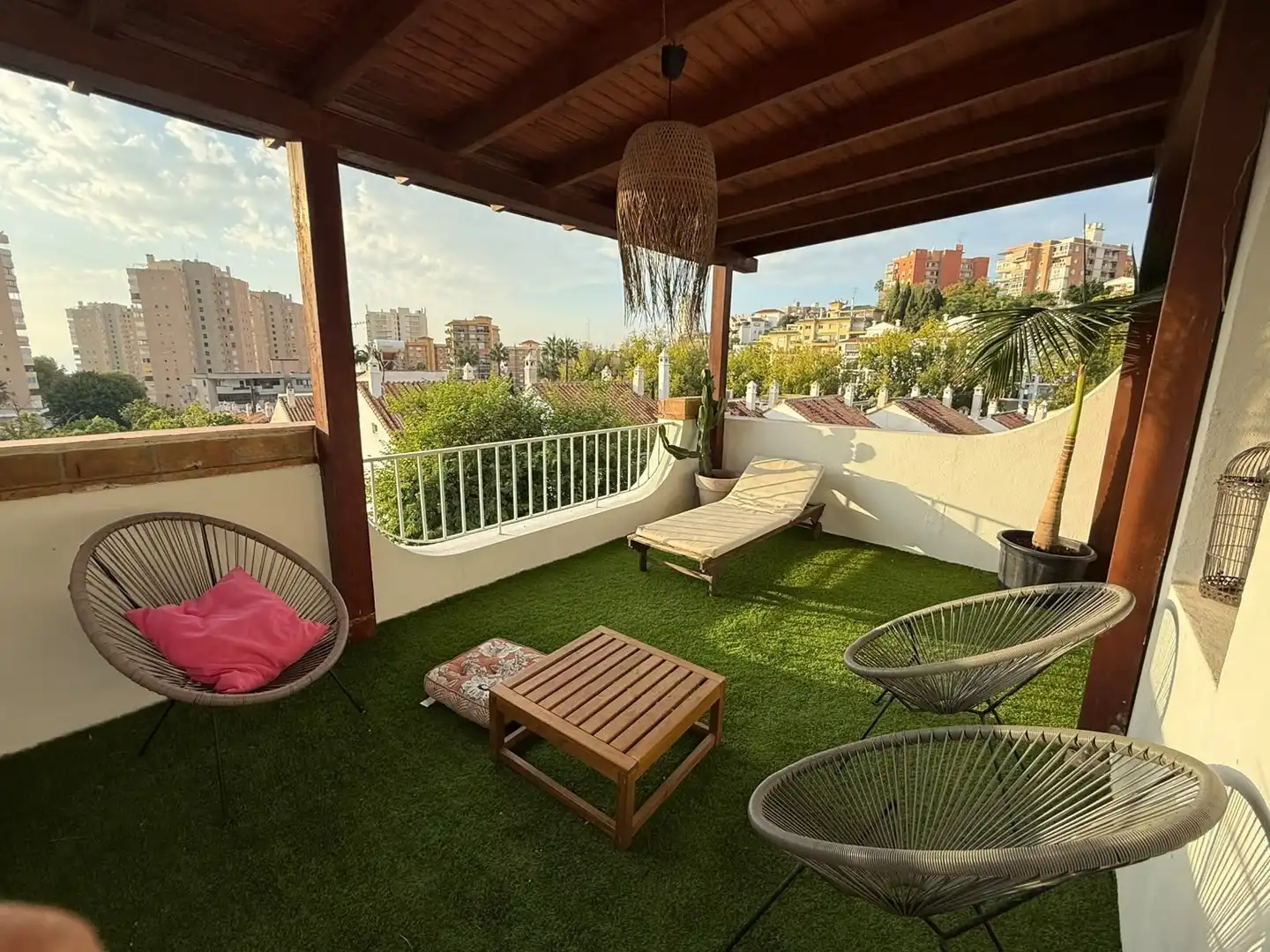 Terrassa de Casa adosada de lloguer en Playamar - Benyamina
