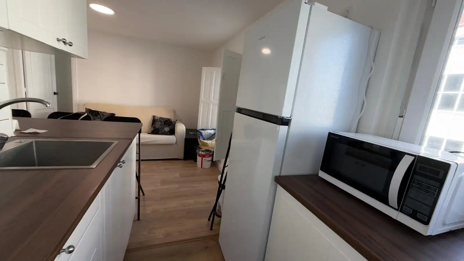Kitchen of Flat for rent in Ourense Capital   with Heating and Furnished