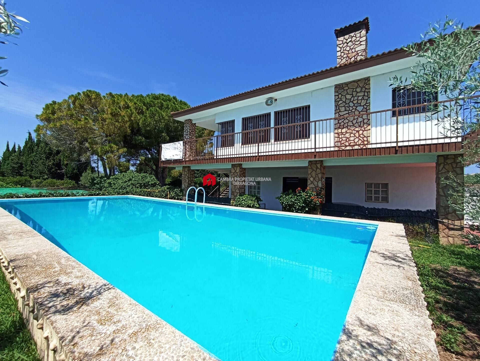 Swimming pool of Country house for sale in L'Aldea  with Air Conditioner, Heating and Private garden