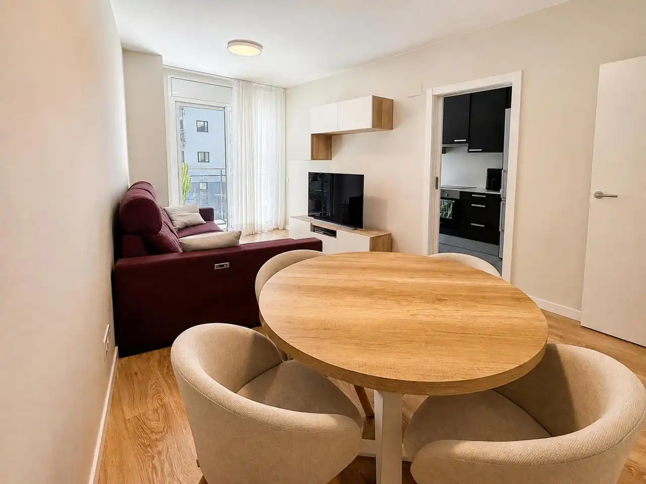 Wohnzimmer von Wohnung zum Verkauf in Badalona mit Klimaanlage, Heizung und Terrasse