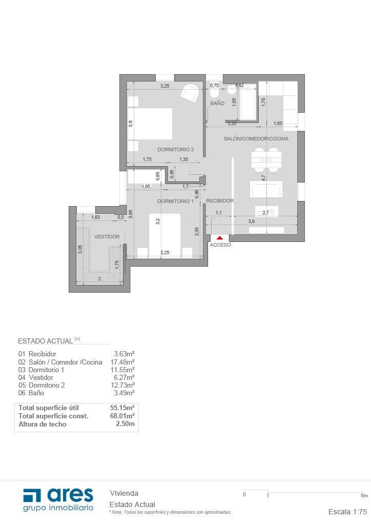 Flat for sale in  Madrid Capital  with Air Conditioner and Heating
