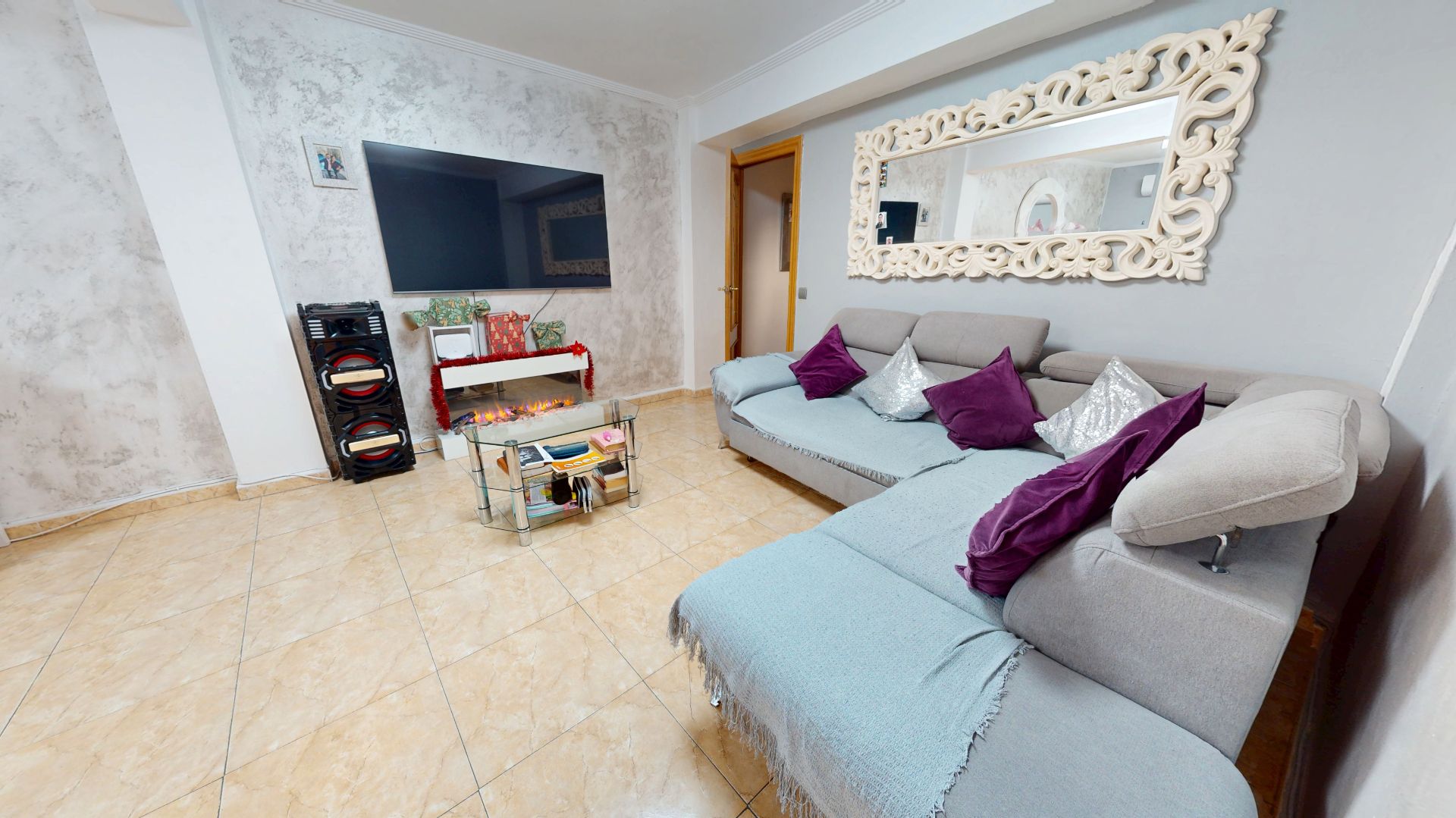 Sala de estar de Piso en venta en Mutxamel con Aire acondicionado y Balcón