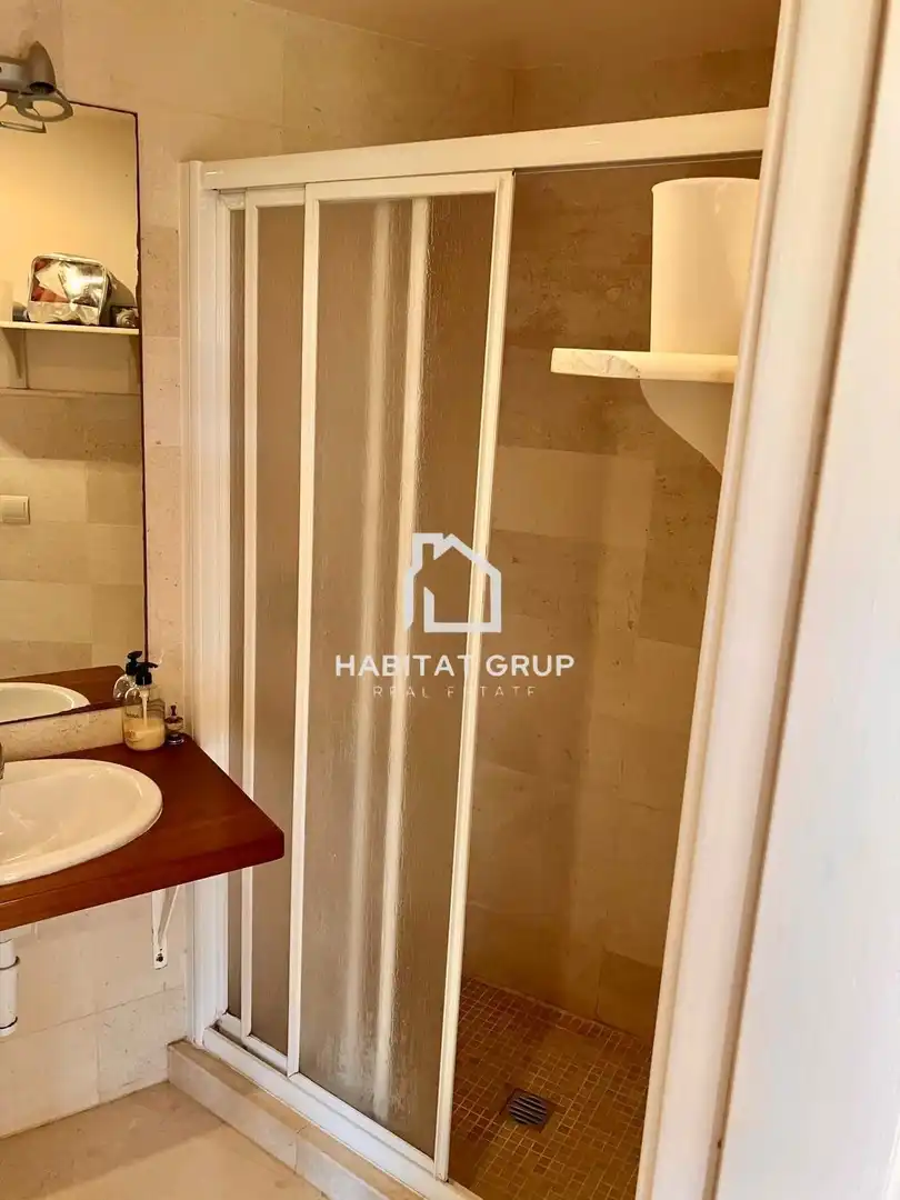 Bathroom of Flat for rent in Sant Antoni de Portmany  with Air Conditioner, Heating and Terrace