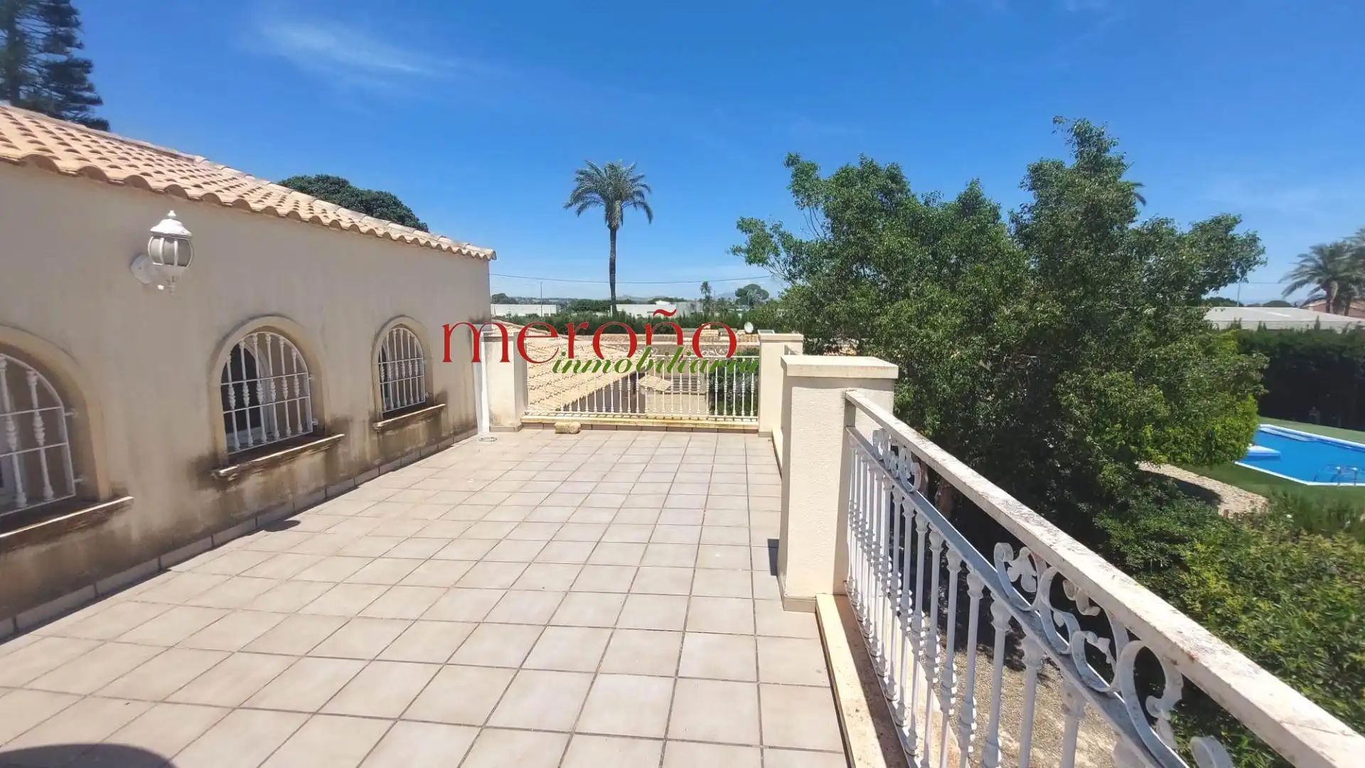 Terrasse von Haus oder Chalet zur Miete in Elche / Elx mit Privatgarten, Terrasse und Abstellraum