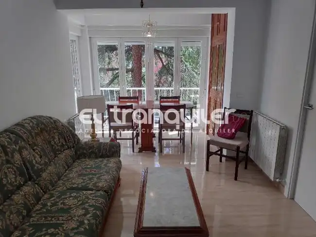 Sala de estar de Piso de alquiler en Madrid con Terraza, Amueblado y Lavadora