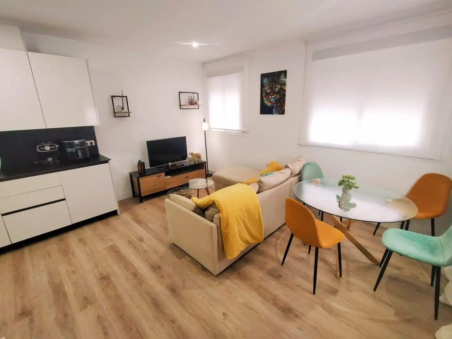 Sala d'estar de Pis en venda en Málaga amb Aire condicionat, Jardí privat i Moblat