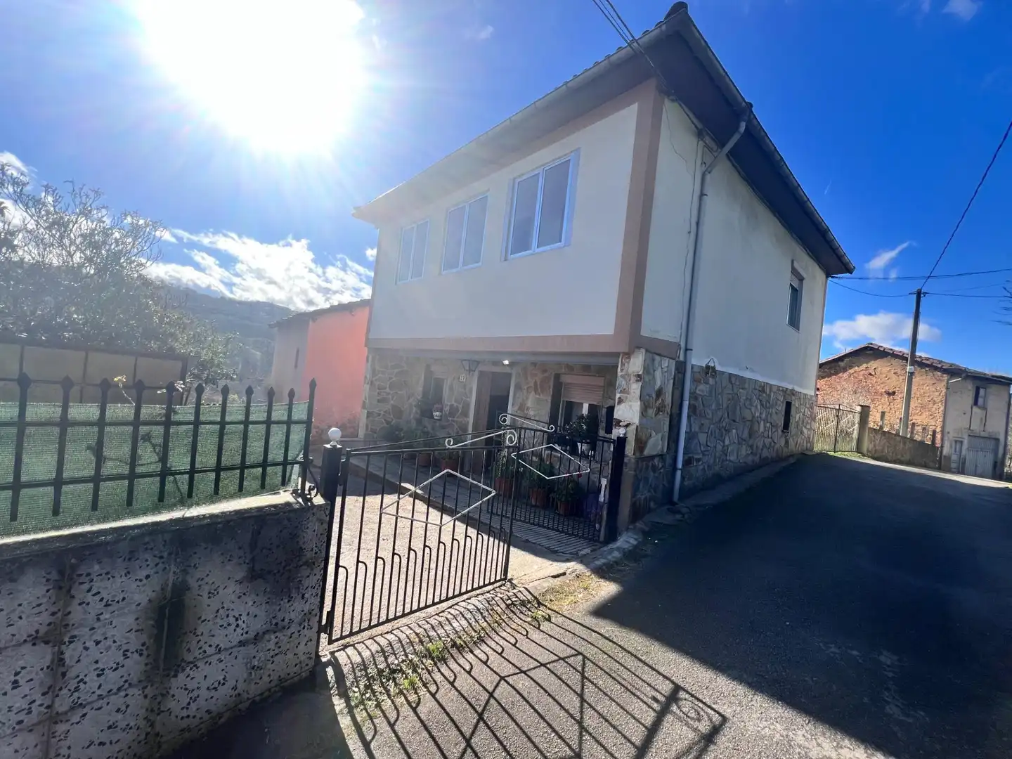Exterior view of Houses for sale in Langreo  with Heating, Private garden and Furnished