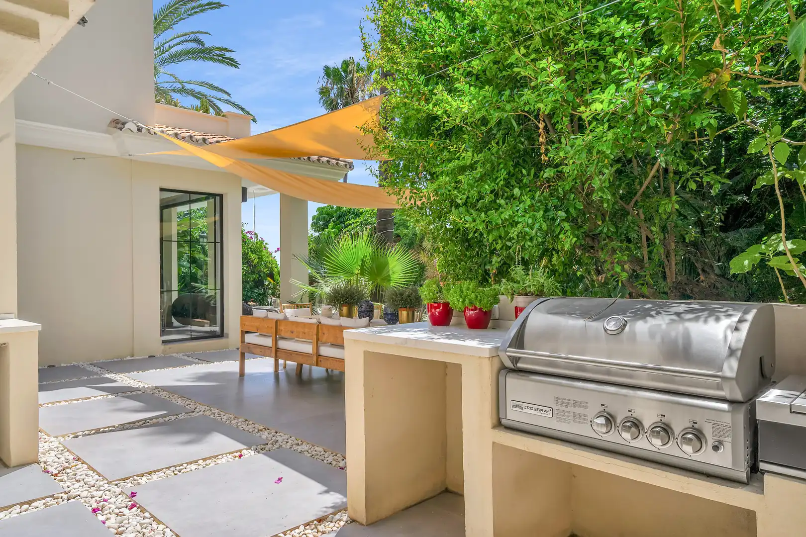 Terrassa de Casa o xalet de lloguer en Marbella amb Aire condicionat, Jardí privat i Terrassa