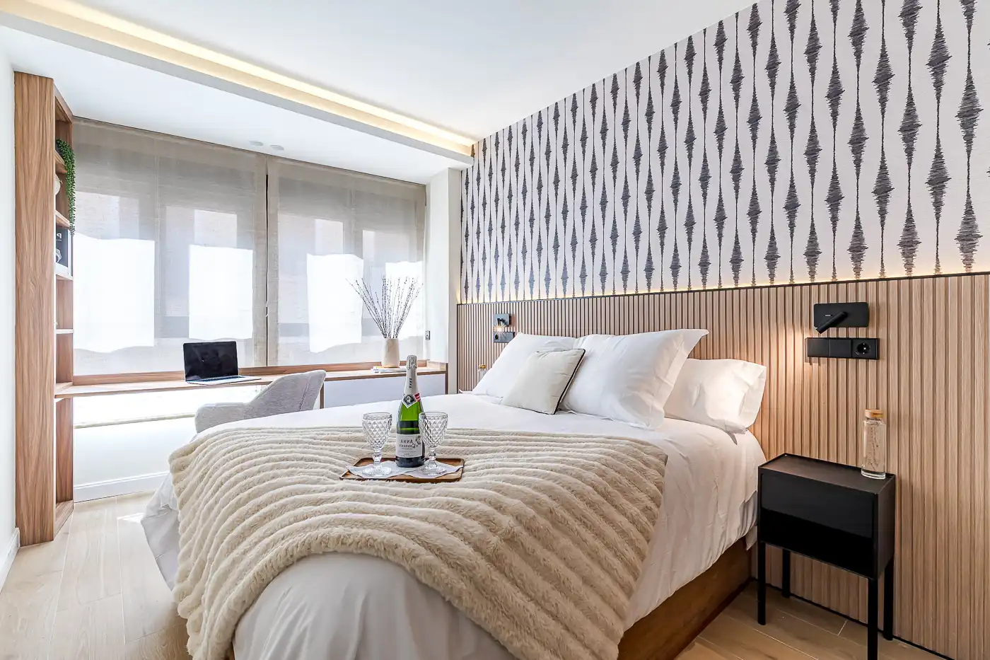 Habitación de Estudio de alquiler en Madrid con Aire acondicionado, Calefacción y Amueblado
