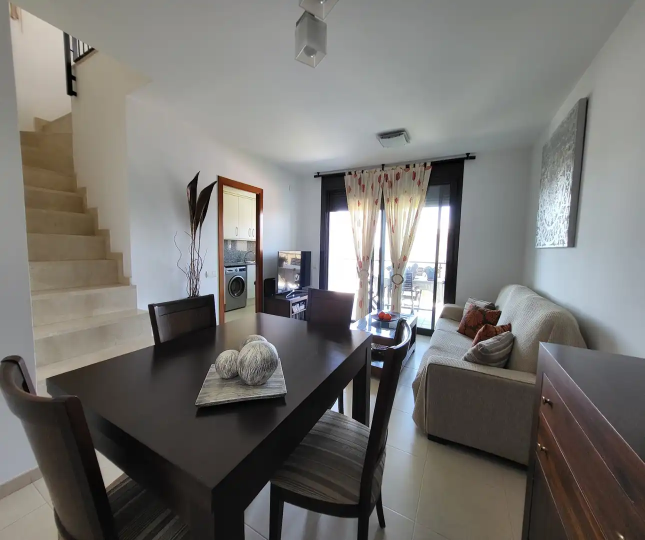 Sala de estar de Ático de alquiler en Cubelles con Aire acondicionado, Calefacción y Terraza