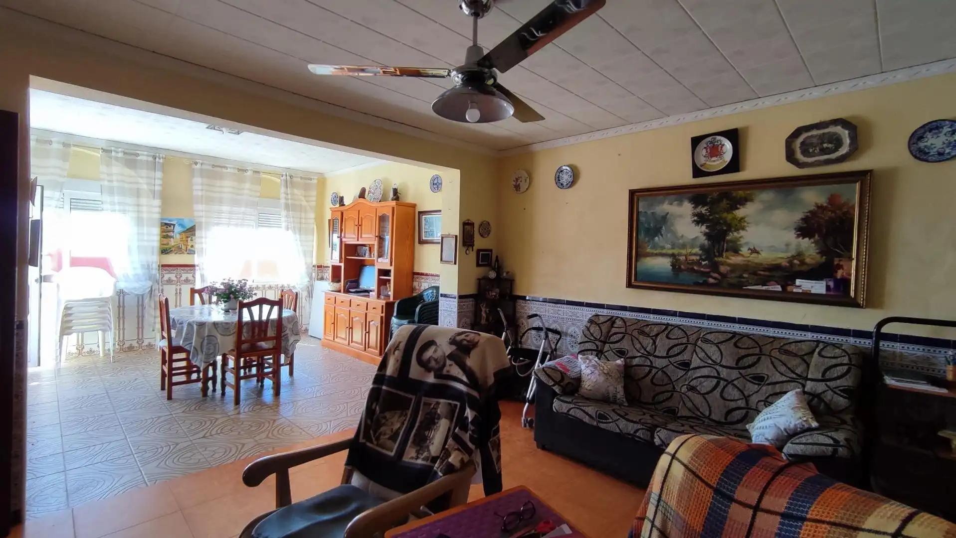 Sala de estar de Casa adosada en venta en Gandia con Aire acondicionado, Jardín privado y Terraza