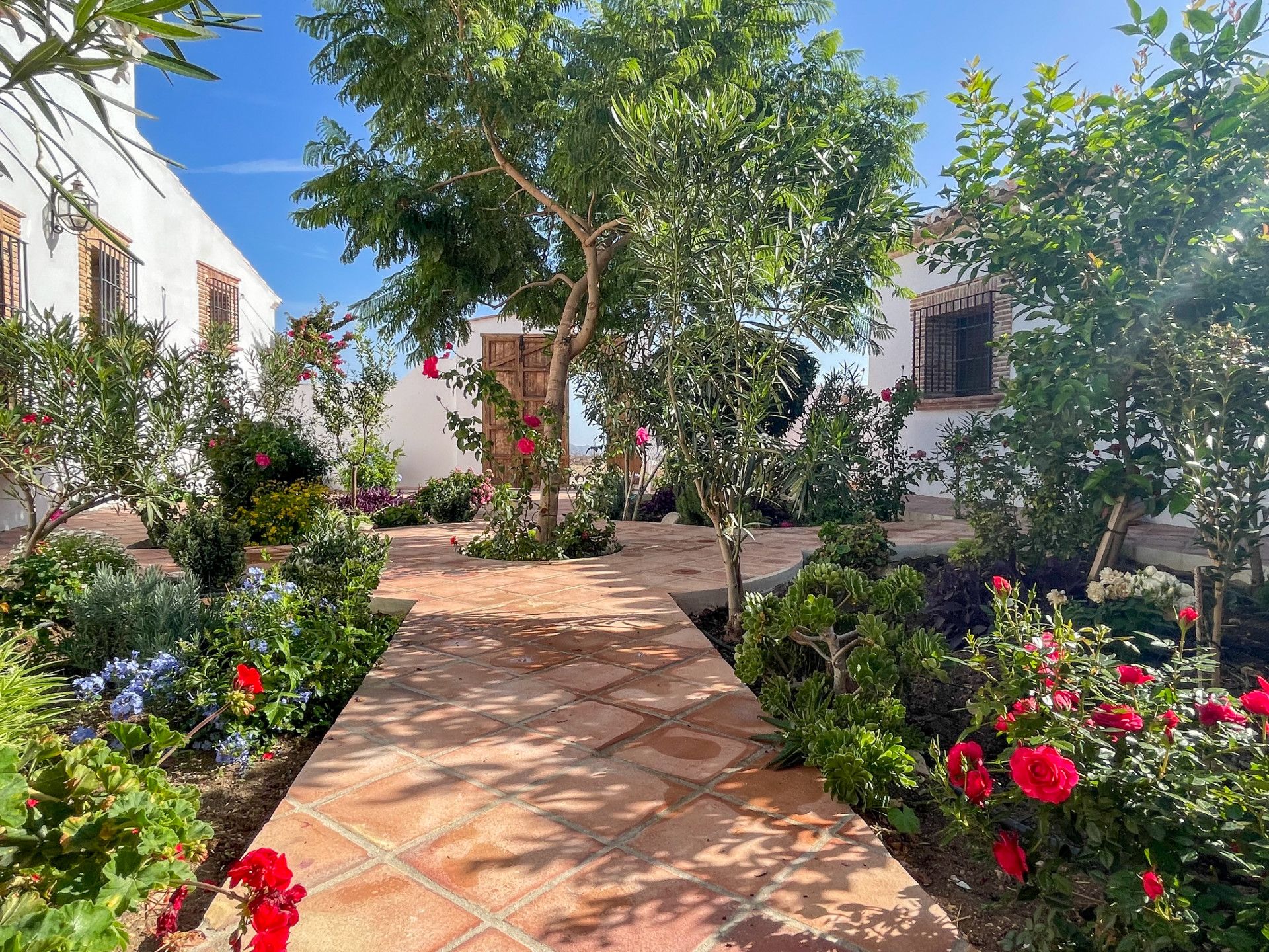 Jardí de Finca rústica de lloguer en Villanueva de la Concepción amb Aire condicionat, Jardí privat i Terrassa