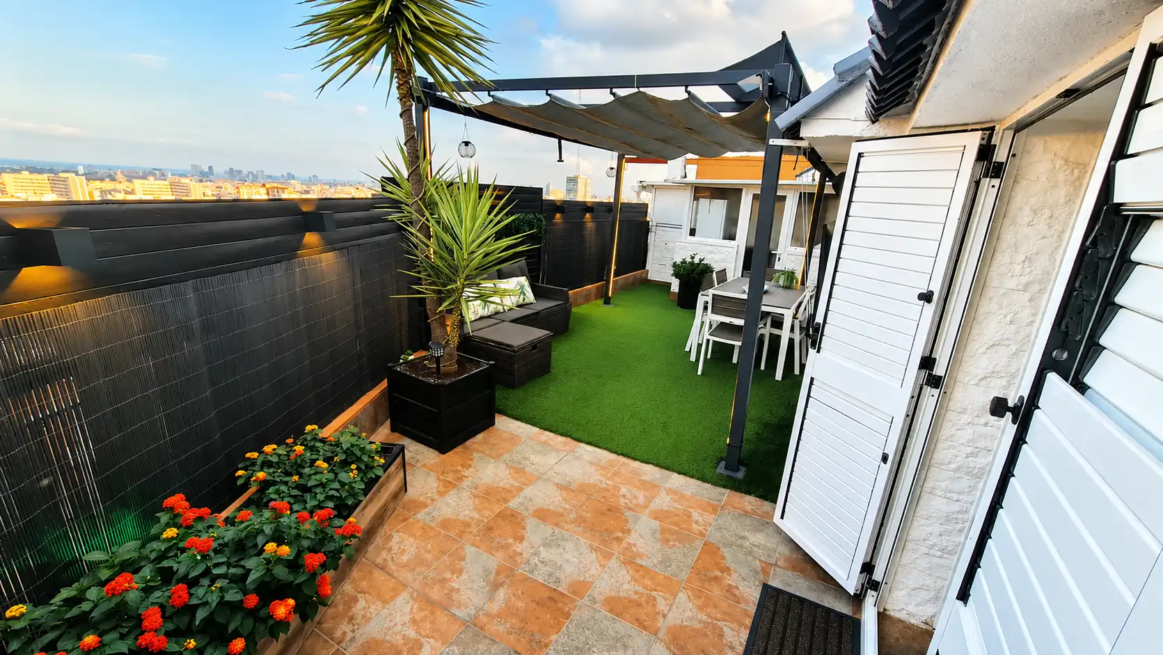 Terrasse von Dachboden zum Verkauf in Barcelona