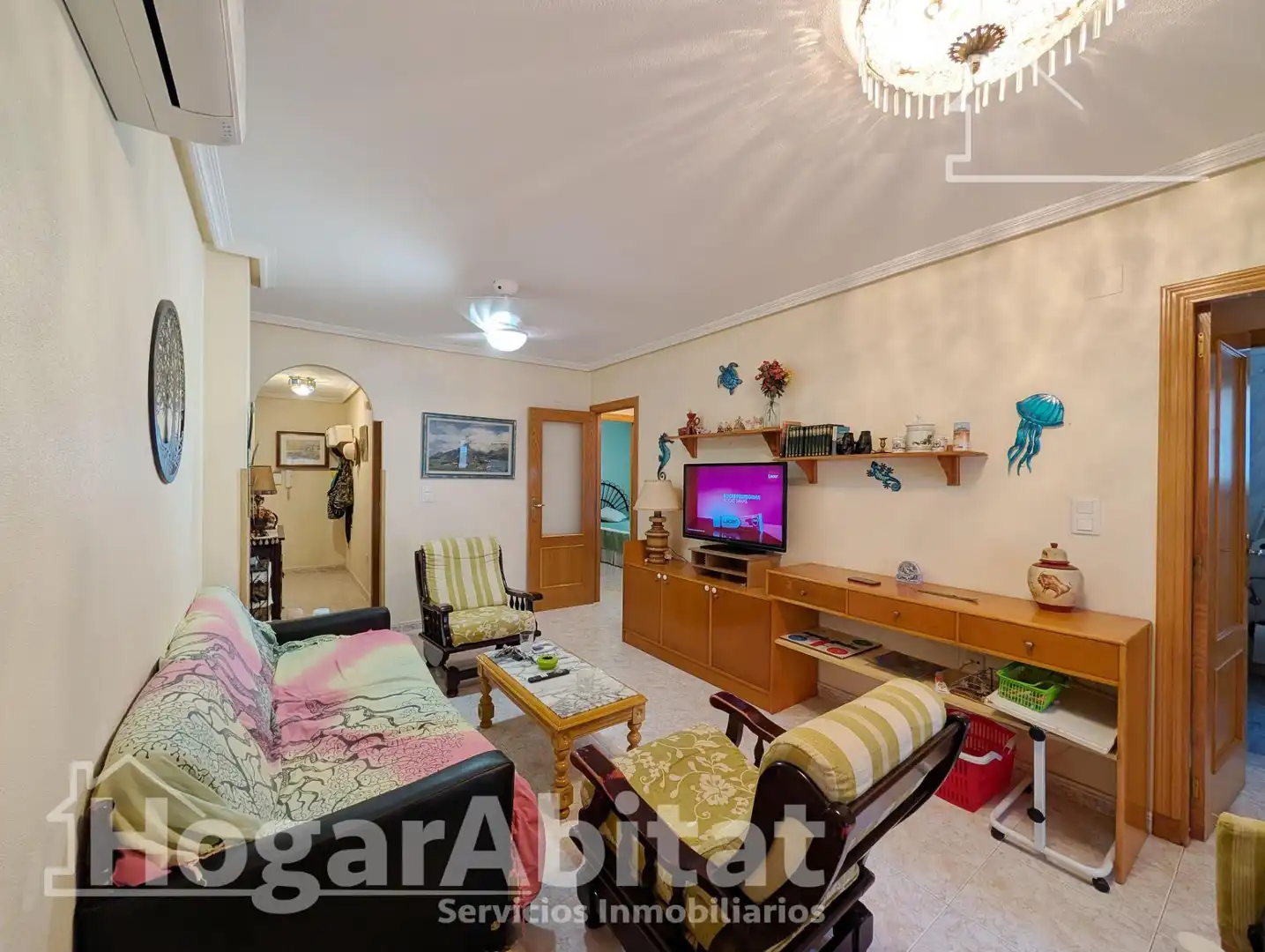 Living room of Flat for sale in Santa Pola  with Air Conditioner, Heating and Terrace