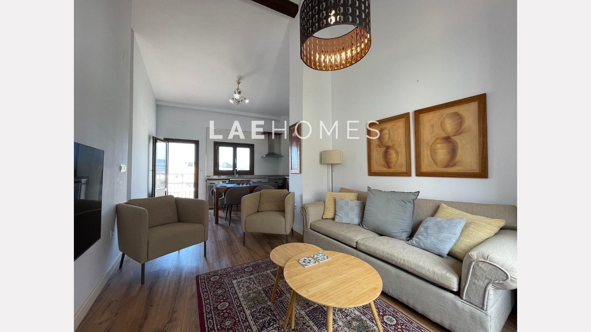 Wohnzimmer von Dachboden zum verkauf in Vélez-Málaga mit Klimaanlage und Terrasse