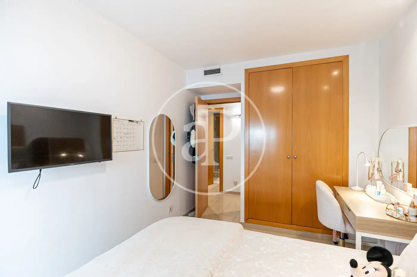 Bedroom of Flat for rent in Badalona  with Air Conditioner, Heating and Terrace