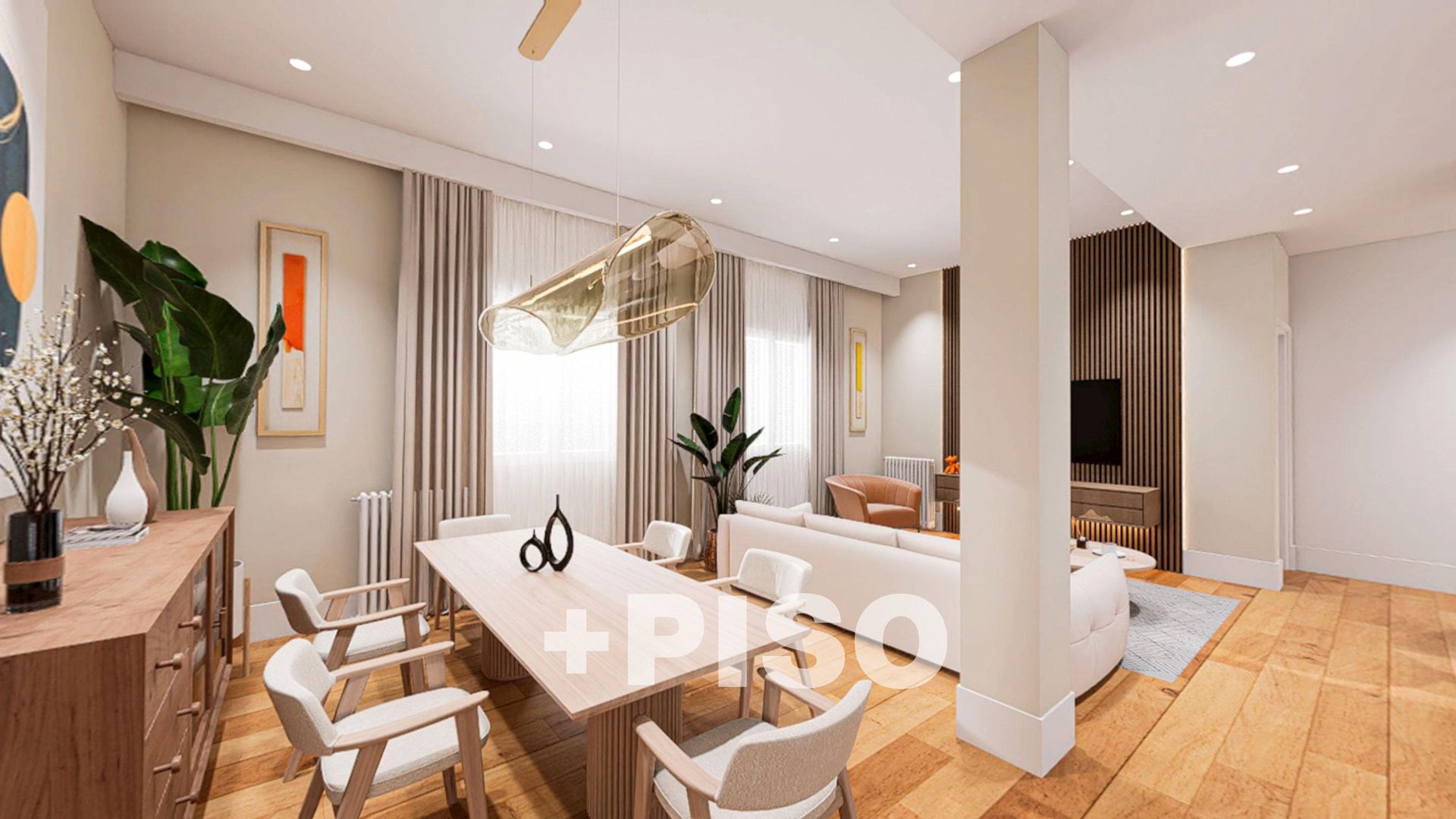 Sala de estar de Piso en venta en  Madrid Capital con Aire acondicionado, Calefacción y Horno