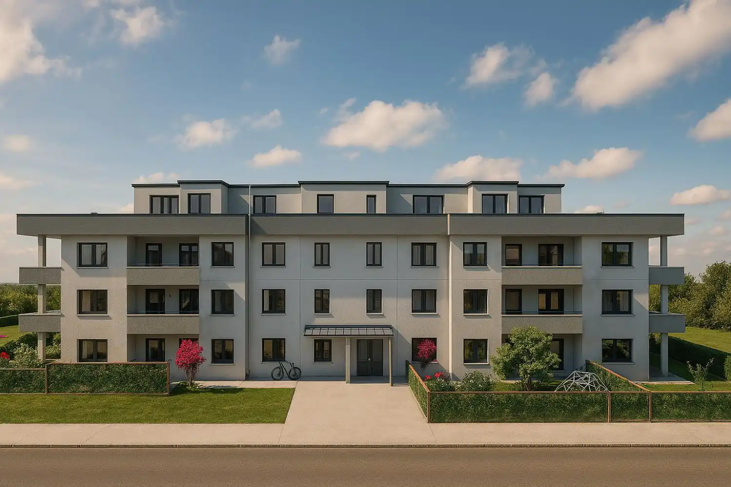 Außenansicht von Wohnung zum Verkauf in Argoños  mit Heizung, Terrasse und Gemeinschaftspool