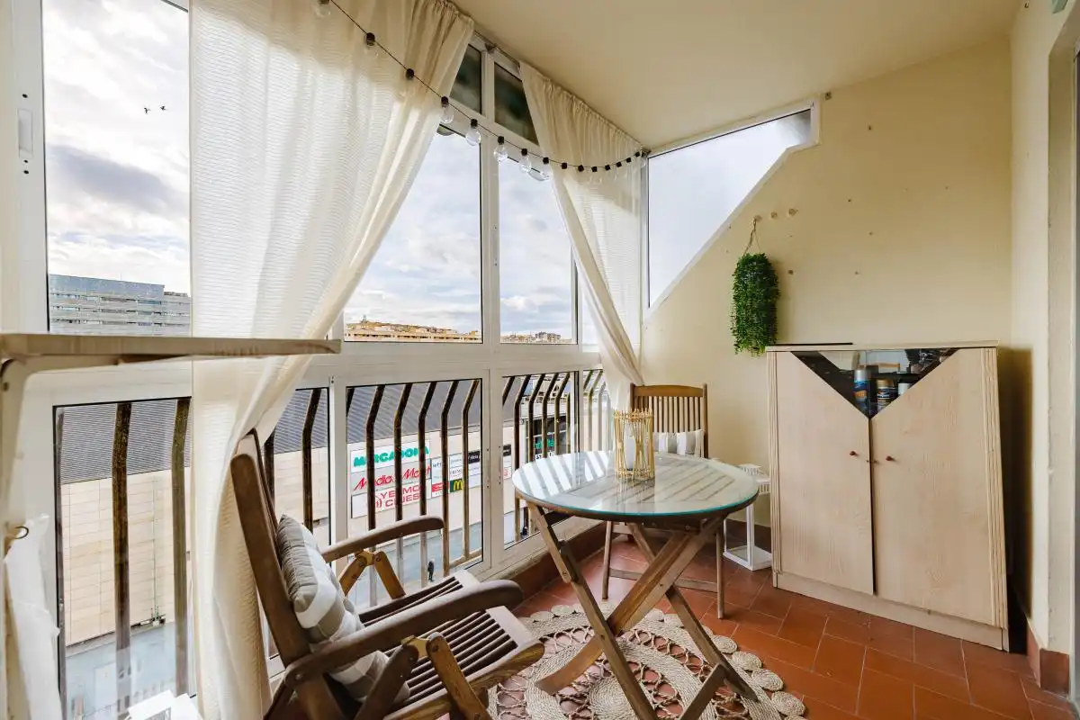 Balcony of Flat for sale in Málaga  with Air Conditioner, Heating and Private garden