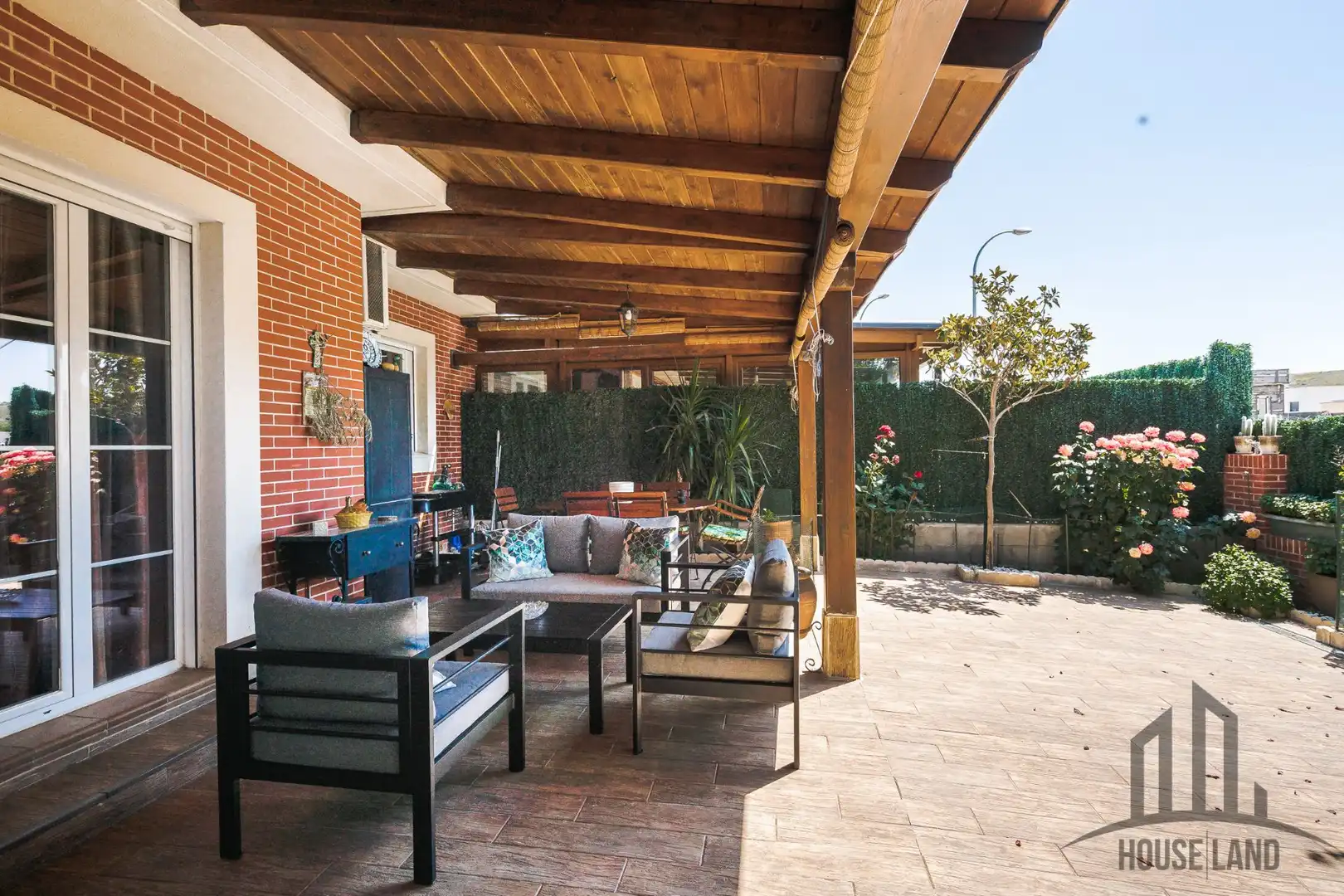 Terraza de Casa adosada en venta en El Casar con Aire acondicionado, Calefacción y Piscina comunitaria