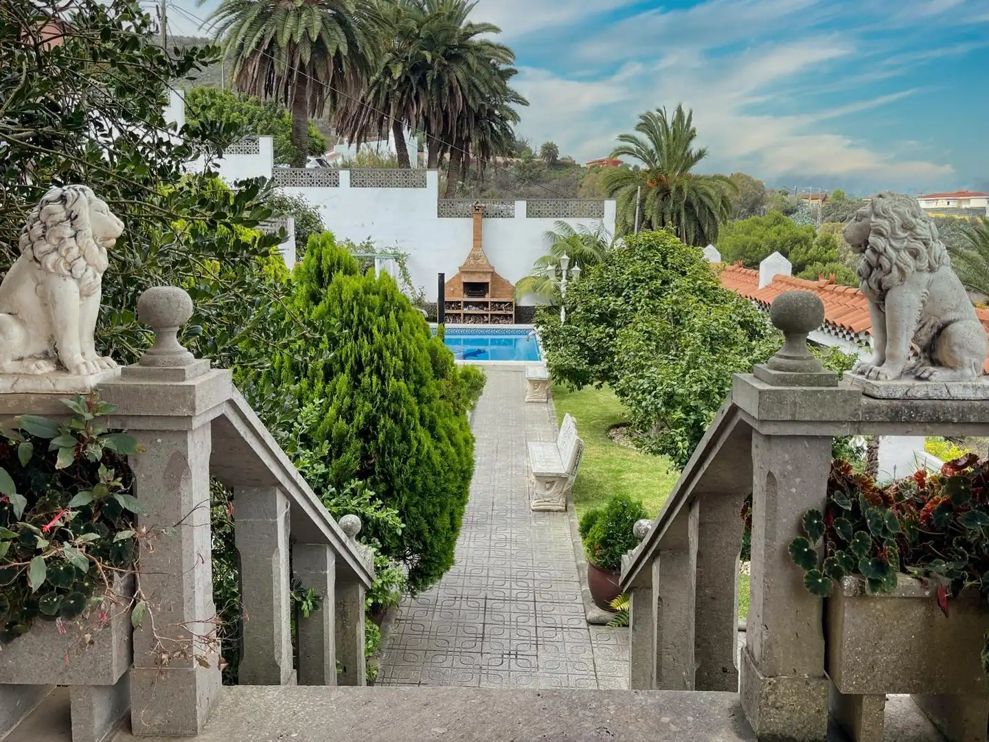 Jardín de Casa o chalet en venta en Santa Brígida con Terraza, Trastero y Piscina