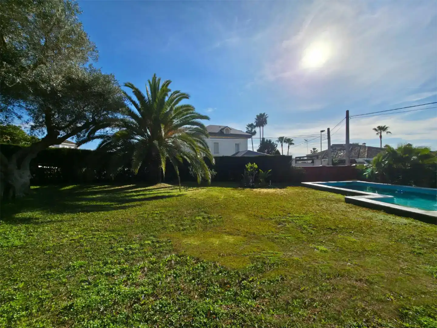 Jardí de Casa o xalet en venda en Dos Hermanas amb Aire condicionat, Piscina i Balcó