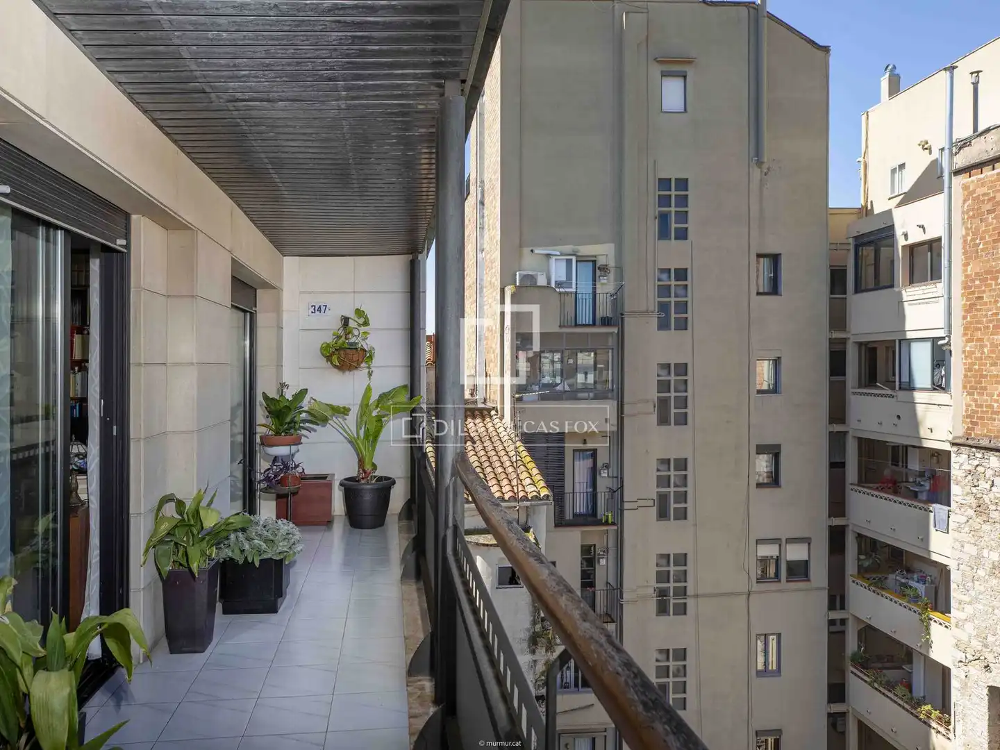 Terrasse von Dachboden zum Verkauf in Girona mit Klimaanlage, Heizung und Terrasse