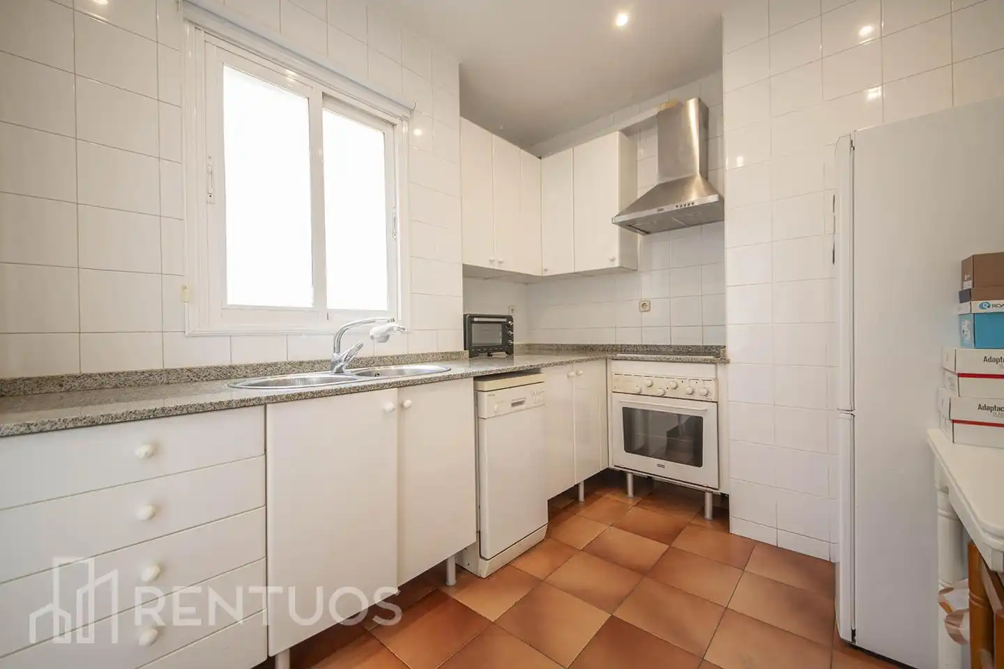 Küche von Wohnung zur Miete in Barcelona mit Klimaanlage und Terrasse