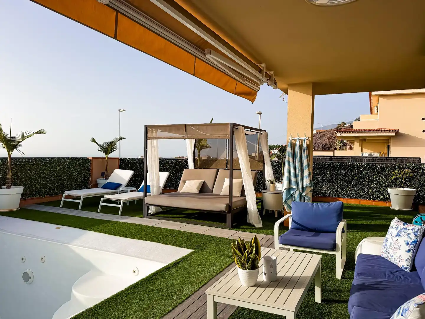 Terrace of Houses for sale in Santiago del Teide  with Air Conditioner, Private garden and Terrace