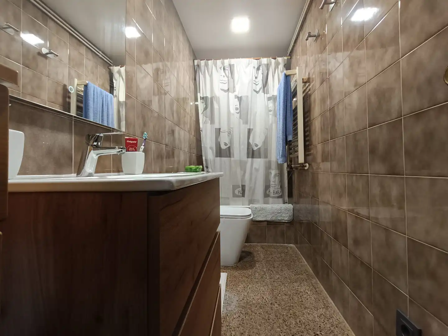 Baño de Piso de alquiler en Cunit con Terraza, Amueblado y Horno