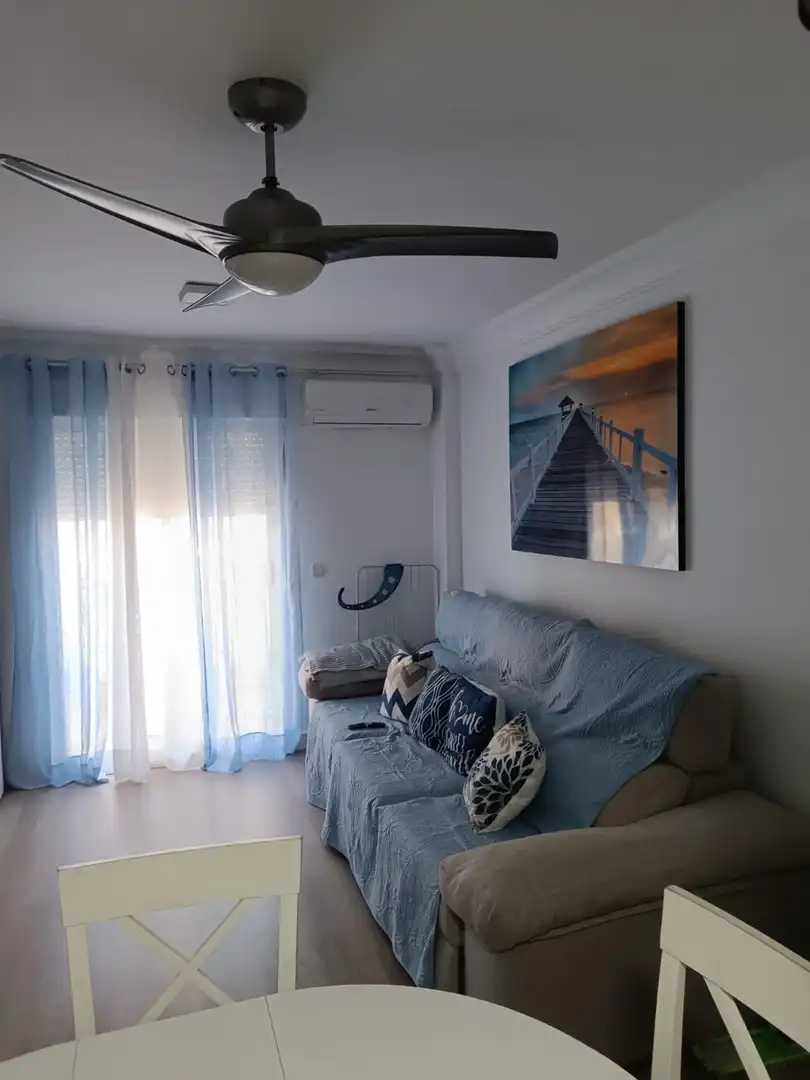 Living room of Flat for rent in Cartagena  with Air Conditioner, Heating and Parquet flooring