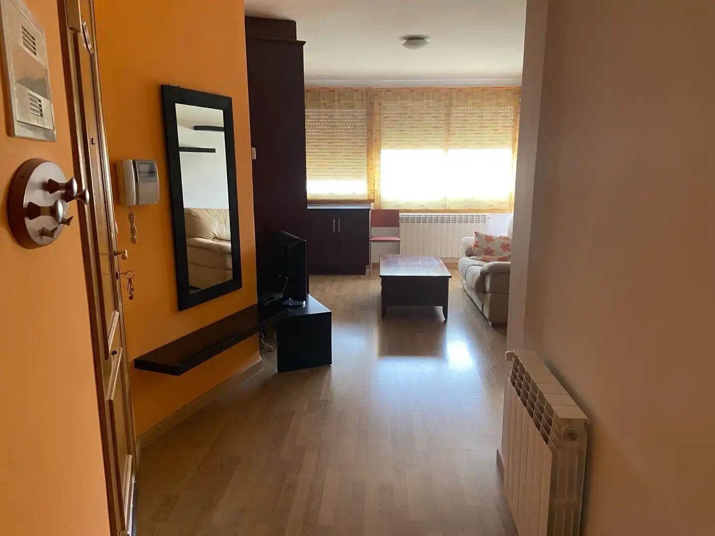 Sala d'estar de Pis de lloguer en Albacete amb Calefacció, Terrassa i Moblat