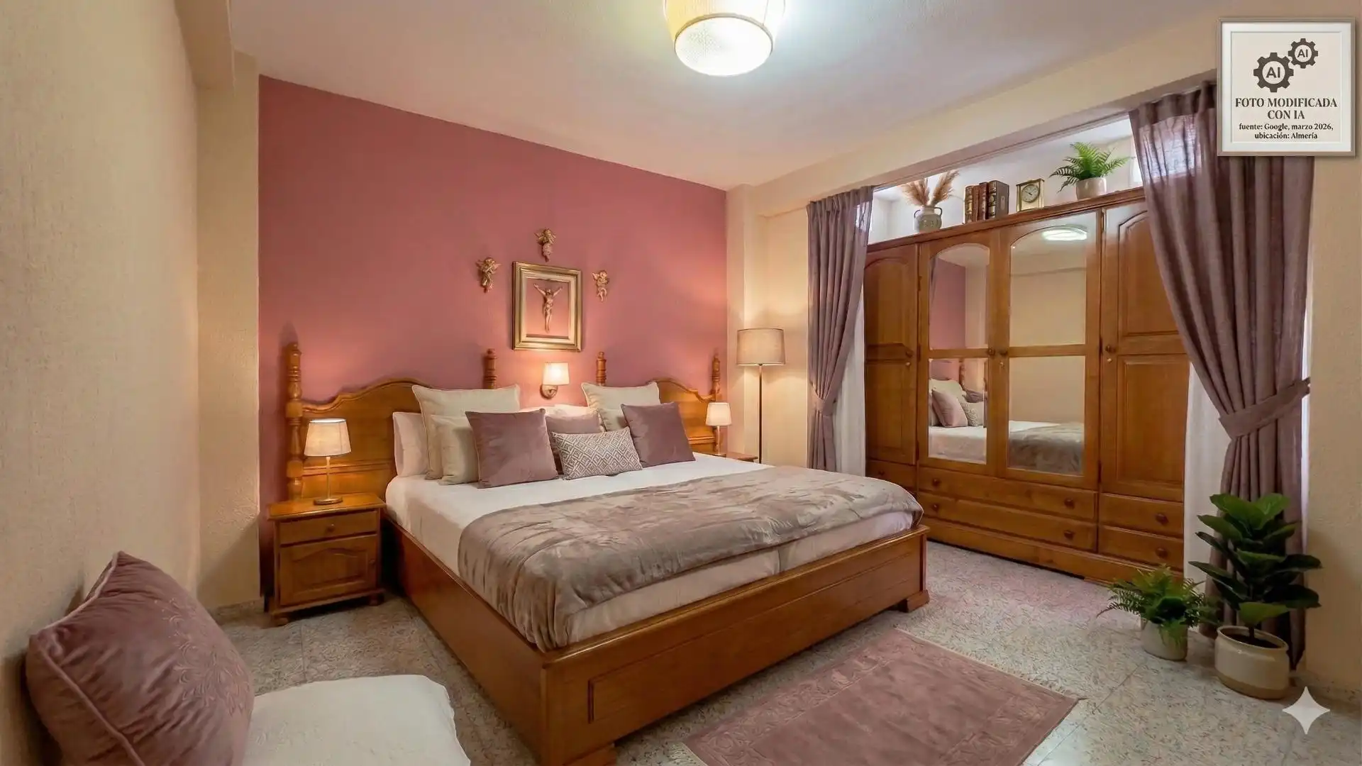Bedroom of Flat for sale in Almería  with Terrace and Furnished