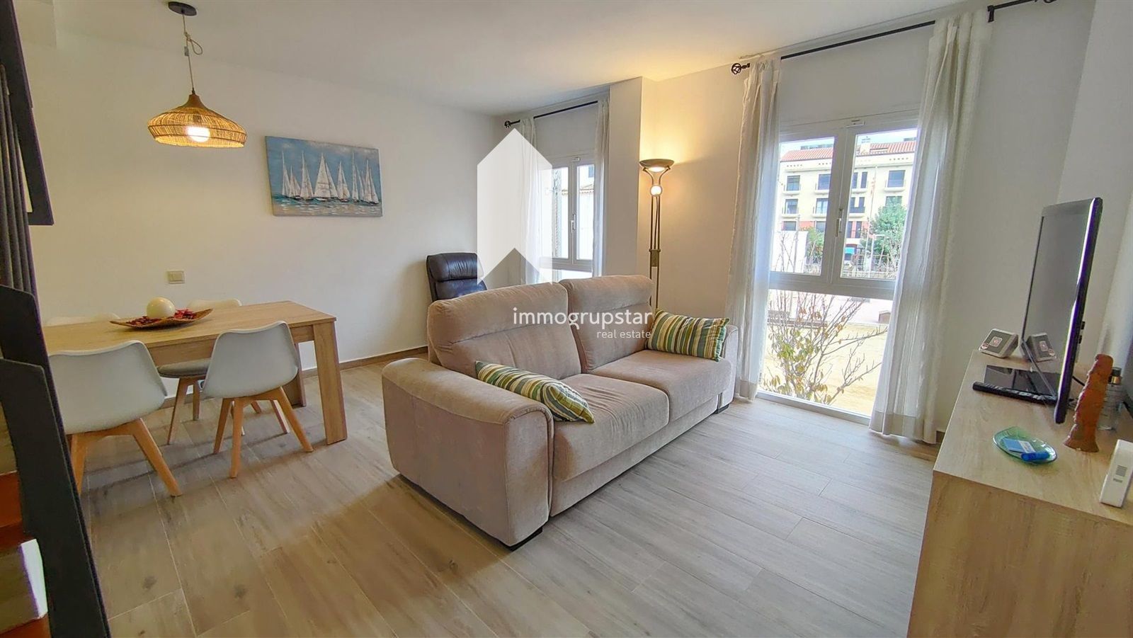 Sala de estar de Piso en venta en Calonge i Sant Antoni con Terraza y Balcón