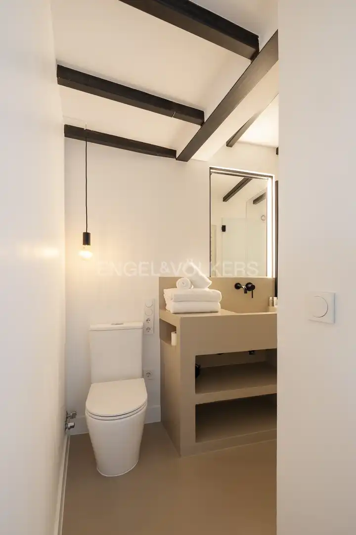 Baño de Ático de alquiler en Madrid con Aire acondicionado, Calefacción y Terraza