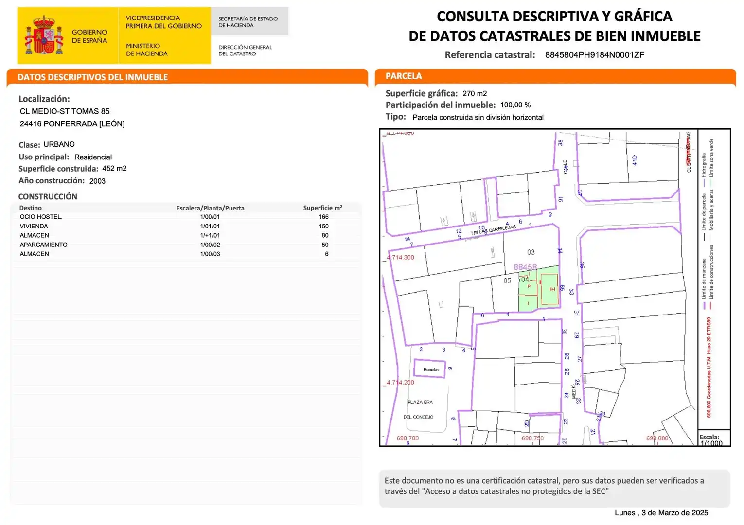 Vista exterior de Casa o xalet en venda en Ponferrada amb Aire condicionat, Calefacció i Terrassa