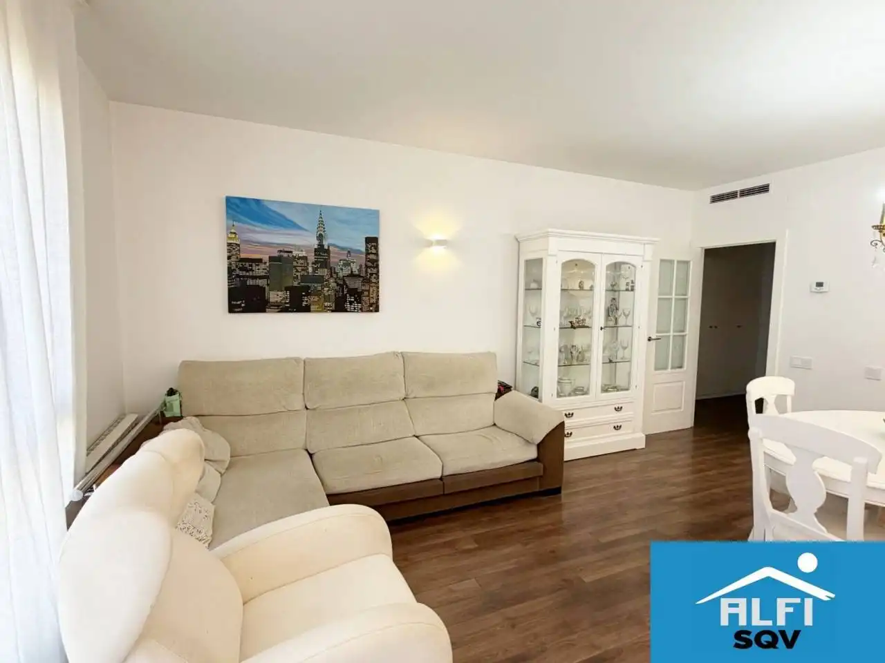 Living room of Flat for sale in Sabadell  with Air Conditioner, Heating and Parquet flooring