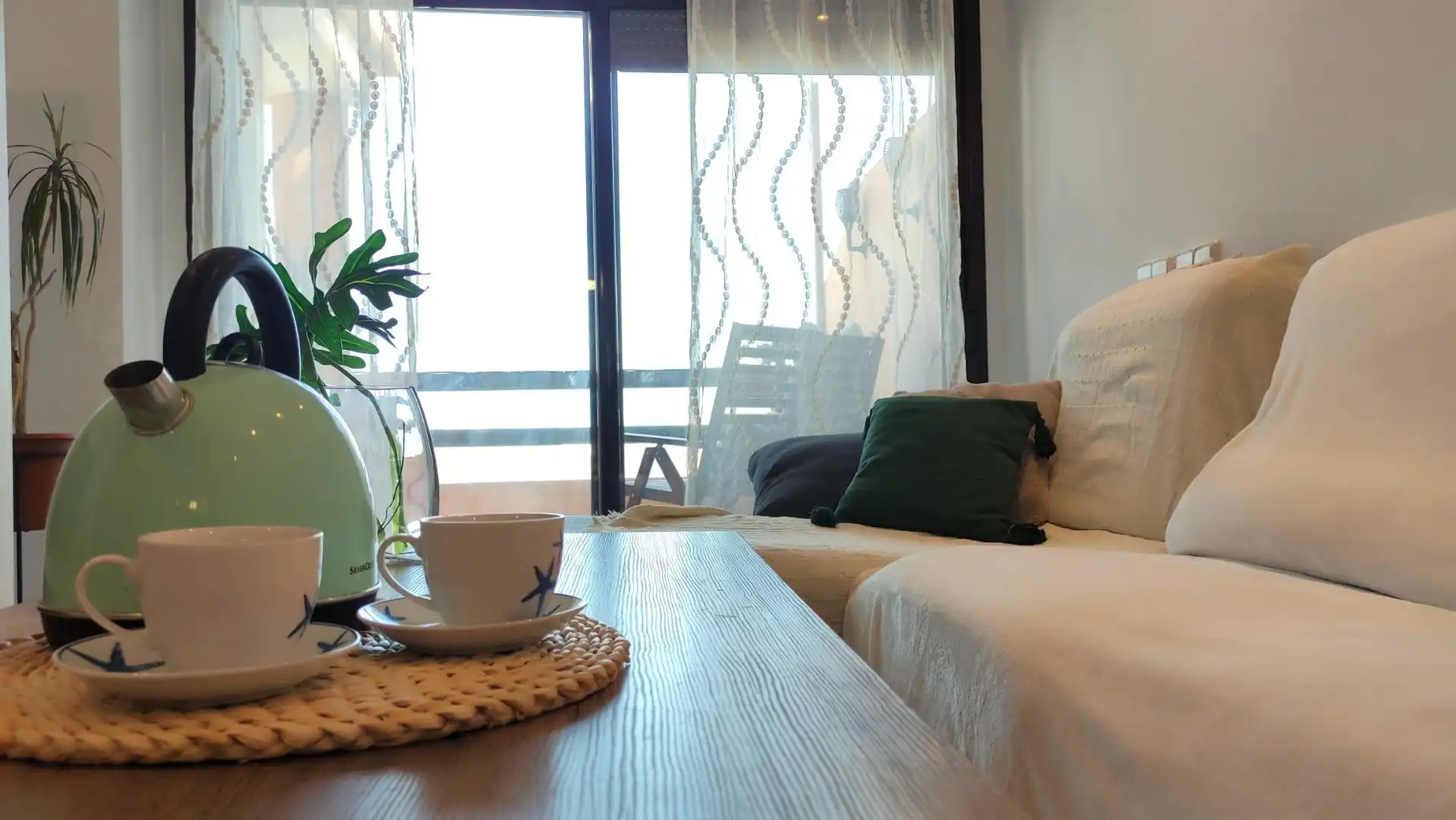 Sala de estar de Apartamento en venta en Almería con Aire acondicionado, Jardín privado y Terraza