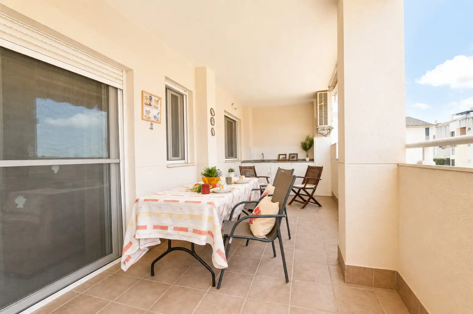 Terrasse von Wohnung zum Verkauf in Puçol mit Heizung, Terrasse und Abstellraum