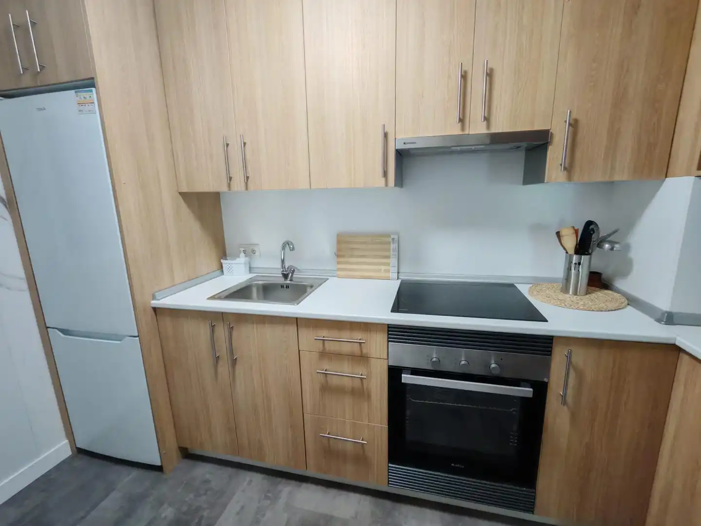 Kitchen of Flat for rent in Vigo   with Terrace, Furnished and Balcony