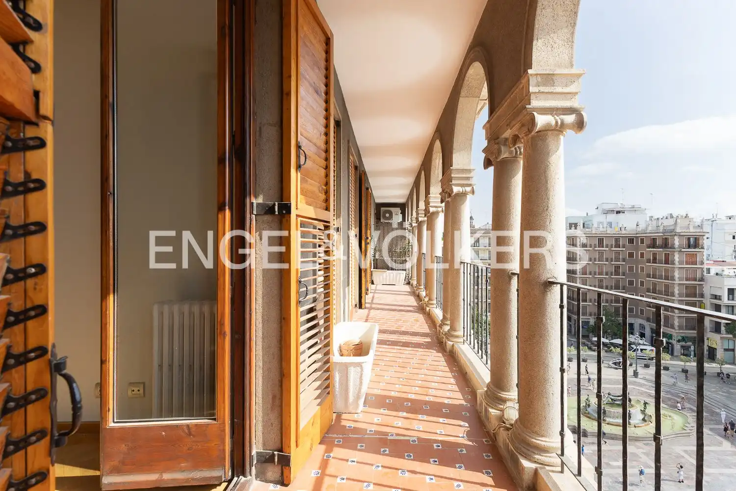 Terrasse von Wohnung zur Miete in Valencia mit Klimaanlage, Heizung und Parkett