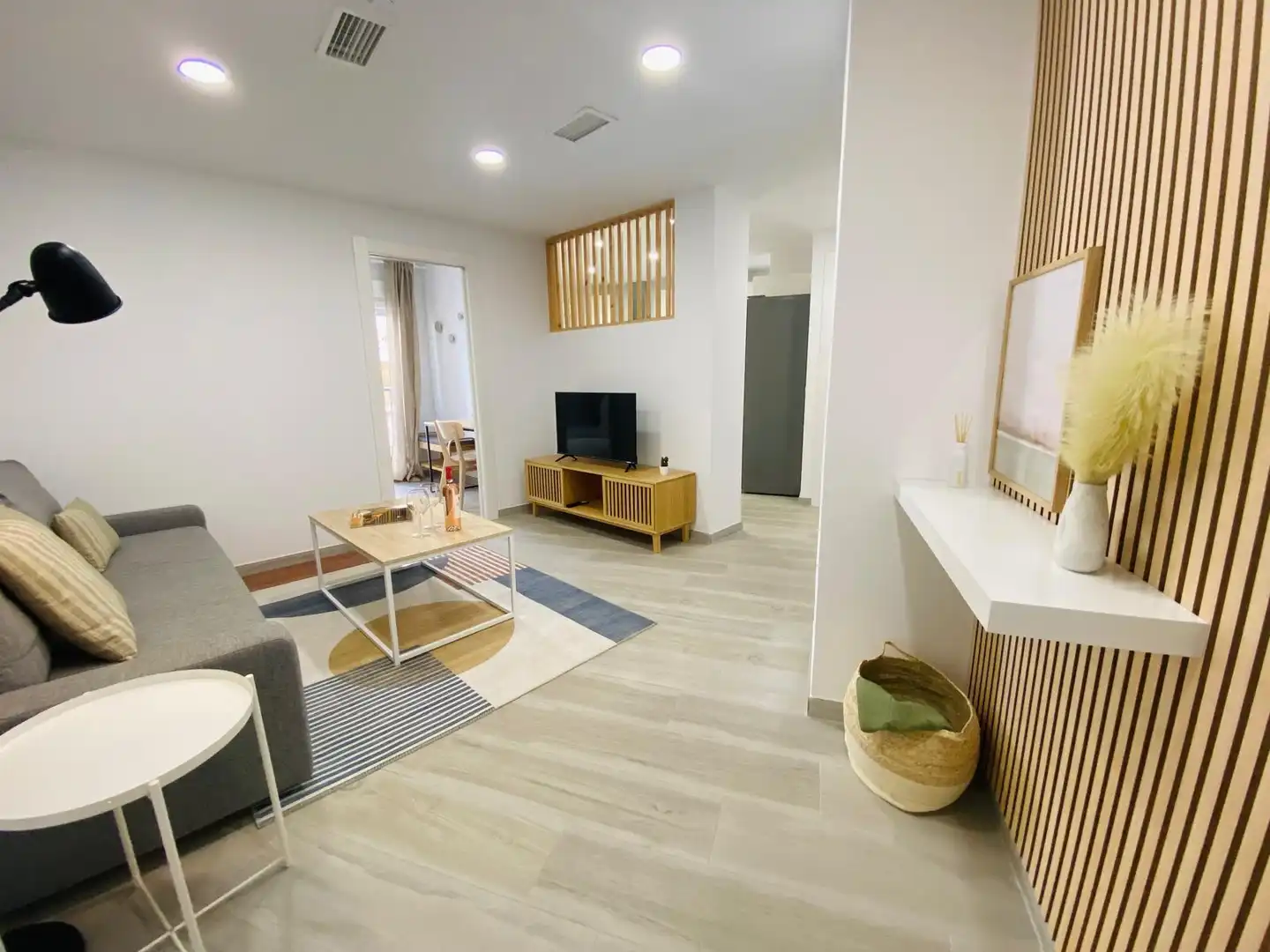 Sala de estar de Piso de alquiler en Málaga con Aire acondicionado, Calefacción y Amueblado