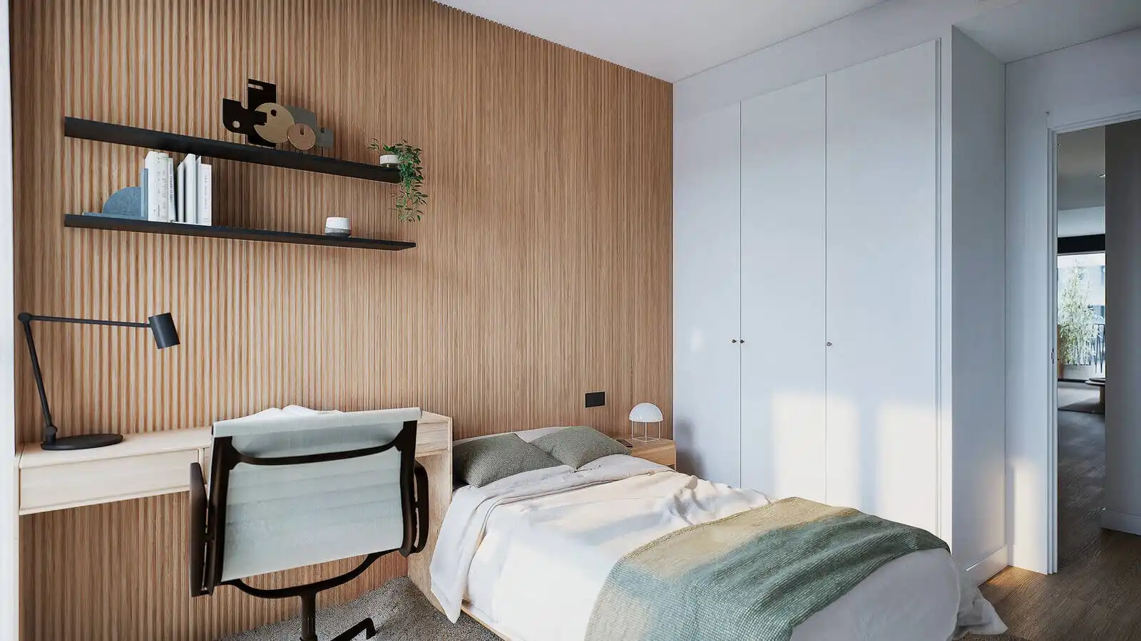 Schlafzimmer von Wohnungen zum Verkauf in Málaga mit Klimaanlage, Terrasse und Abstellraum
