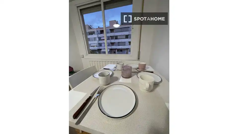 Außenansicht von Wohnung zur untervermieten in Barcelona mit Klimaanlage, Terrasse und Möbliert