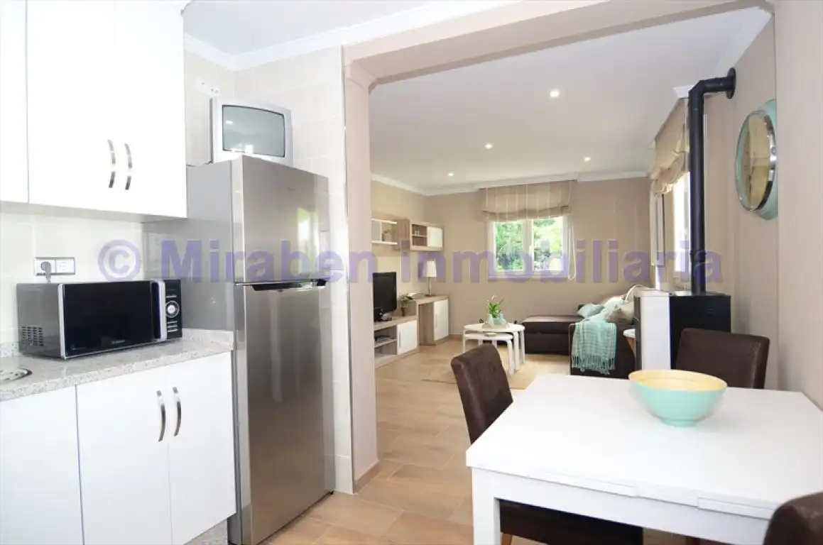Cocina de Piso de alquiler en Boiro con Calefacción, Terraza y Amueblado
