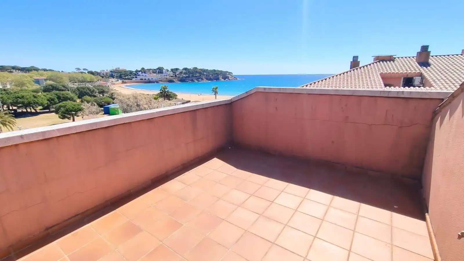 Terrasse von Maisonette zur Miete in Sant Feliu de Guíxols mit Klimaanlage, Möbliert und Gemeinschaftspool