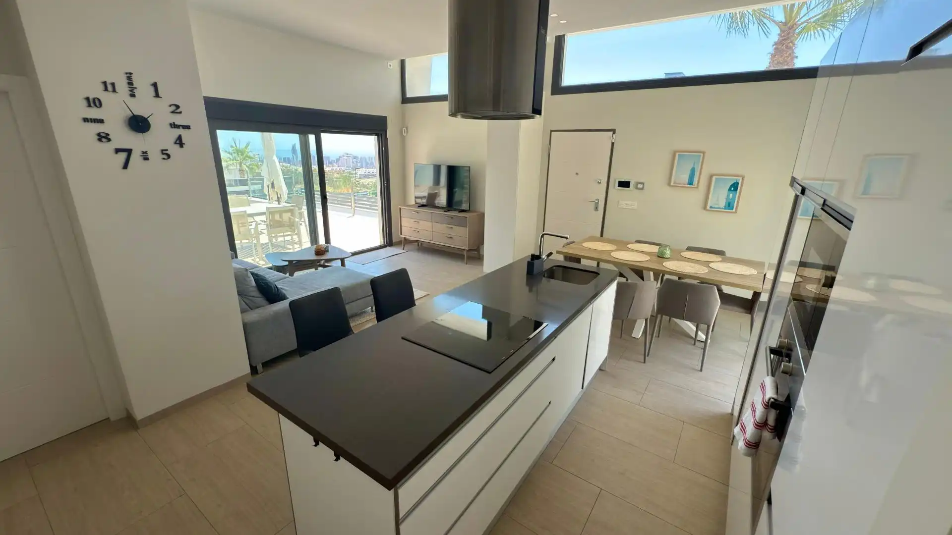 Cocina de Casa o chalet de alquiler en Finestrat con Terraza