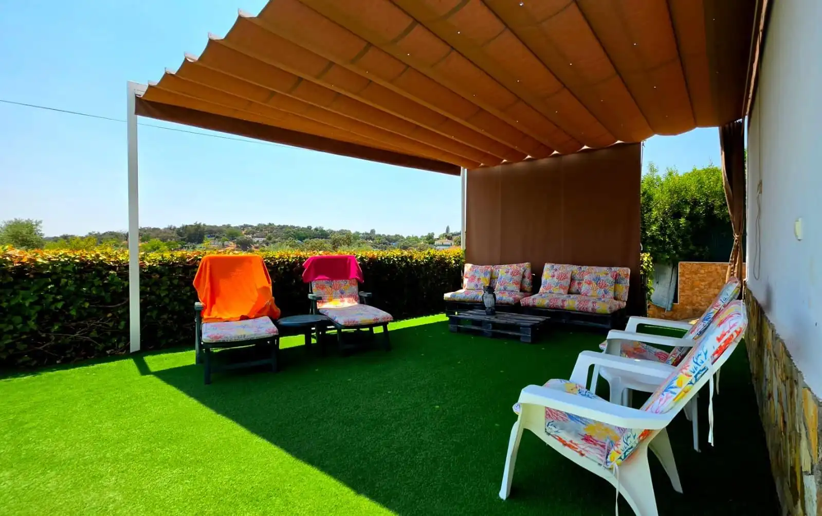 Terraza de Casa o chalet en venta en Guillena con Aire acondicionado y Piscina